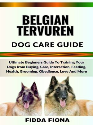 cover image of BELGIAN TERVUREN DOG CARE GUIDE